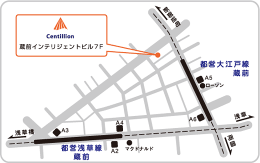 開発本部への地図